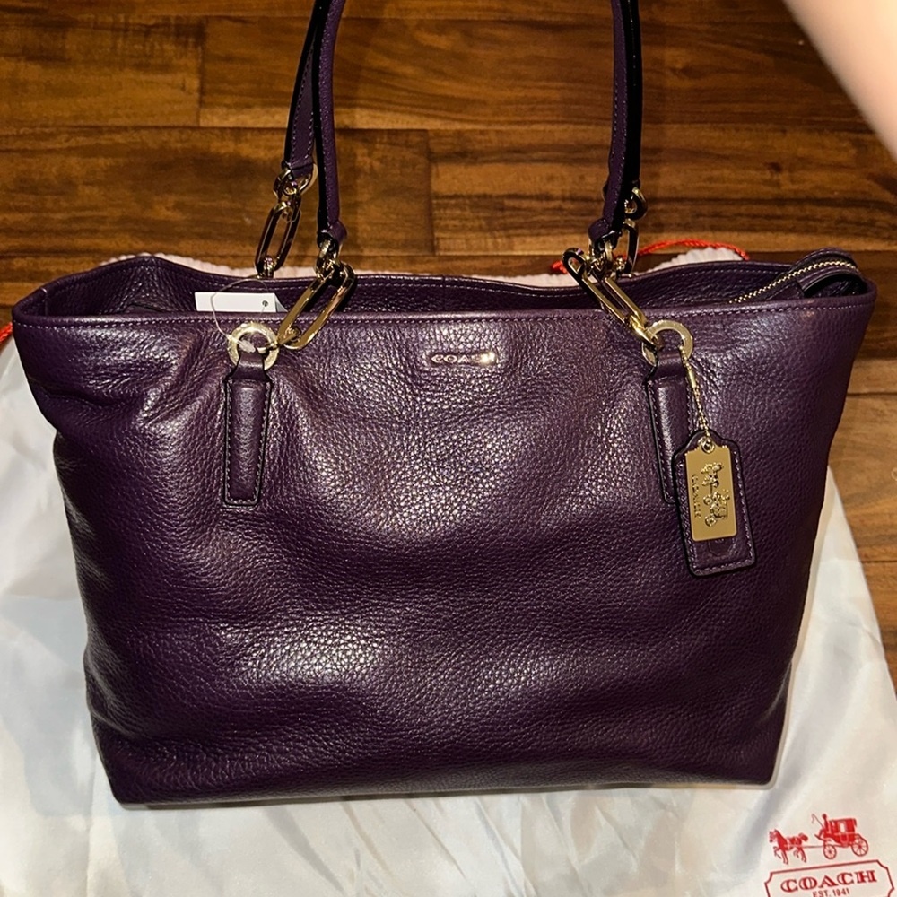 NEW w/tags Coach Madison West Shopper Tote Bag